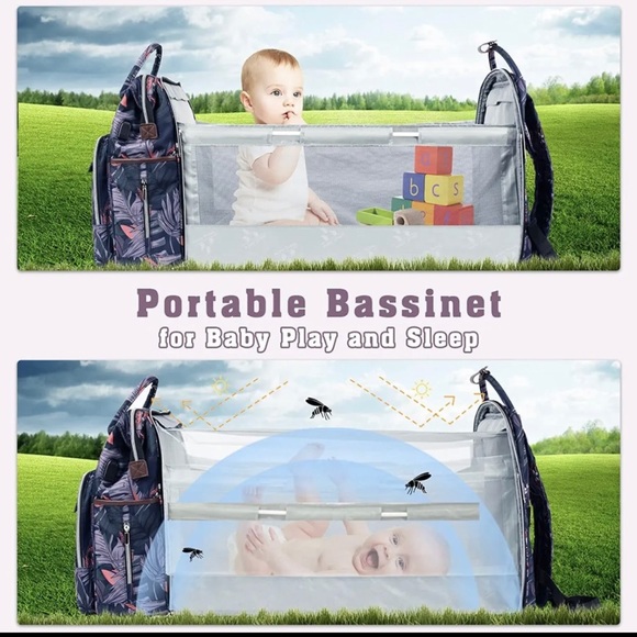 VANKEAN Diaper Bag Backpack with Portable Changing Pad, Baby Diaper Bags - Picture 7 of 8